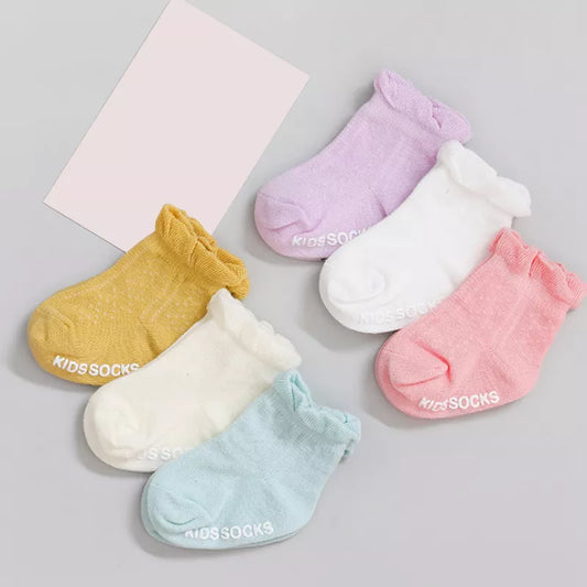 3Pair/lot 2020 New non-slip children baby socks newborn baby socks for girls and boys