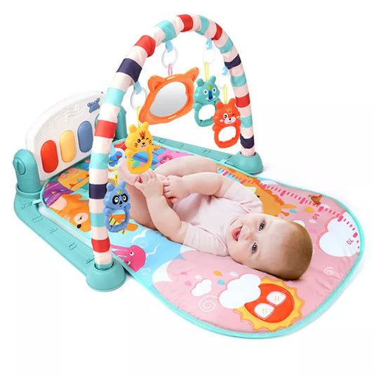 Baby Activity Gym Play Mat Newborn 0-12 Months Developing Carpet Soft Rattles Musical Toys Activity Rug For Toddler Babies Games