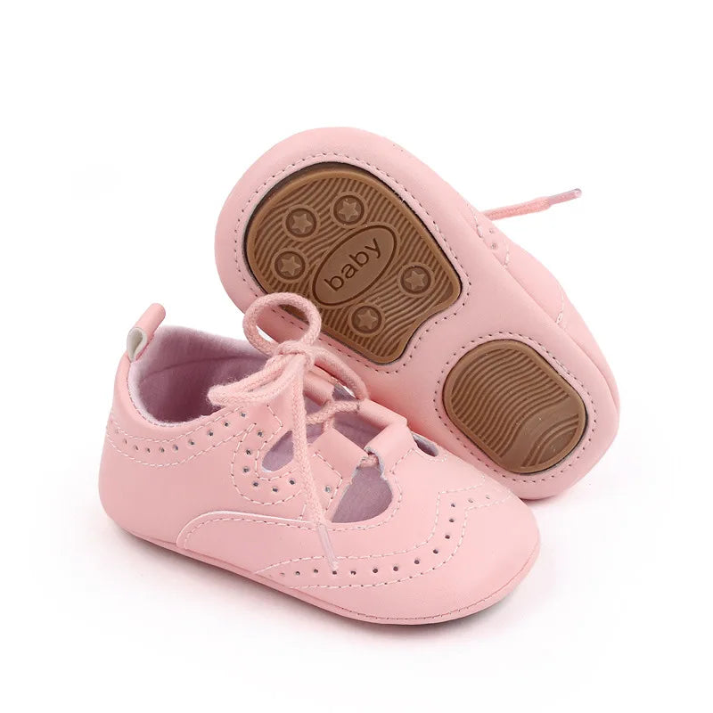 Newborn Baby Boy Girl Shoes Casual PU Leather Baby Shoes Rubber Sole Anti-slip Toddler First Walkers Infant Girl Shoes Moccasins